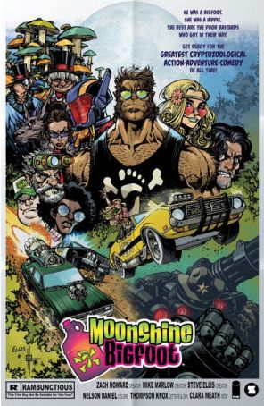 Moonshine Bigfoot 1B published by Image with cover art by Zach Howard, Nelson Dániel, and Steve Ellis