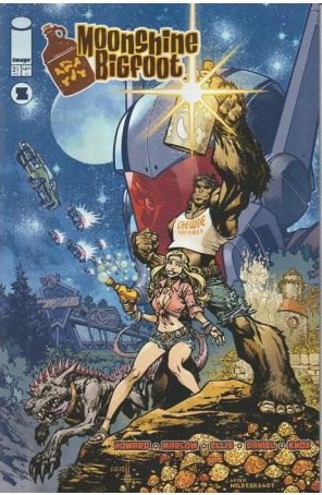 Moonshine Bigfoot 2 published by Image with cover art by Zach Howard, Nelson Dániel, and Steve Ellis