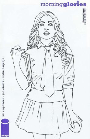 Morning Glories 1 (3rd) published by Image with cover art by Rodin Esquejo