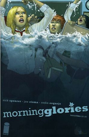 Morning Glories 2 published by Image with cover art by Rodin Esquejo