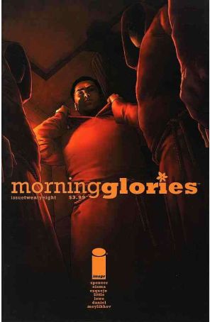 Morning Glories 28A published by Image with cover art by Rodin Esquejo