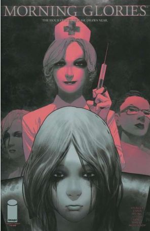 Morning Glories 28E published by Image with cover art by Frazer Irving