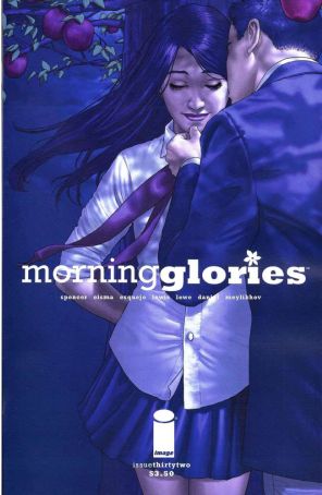 Morning Glories 32 published by Image with cover art by Rodin Esquejo