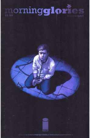 Morning Glories 38 published by Image with cover art by Rodin Esquejo