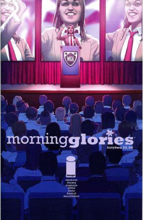 Morning Glories 42 published by Image with cover art by Rodin Esquejo