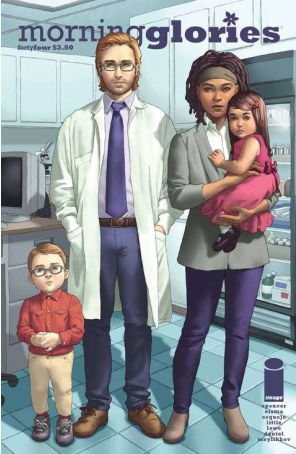 Morning Glories 44 published by Image with cover art by Rodin Esquejo