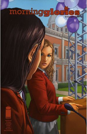 Morning Glories 48 published by Image with cover art by Rodin Esquejo