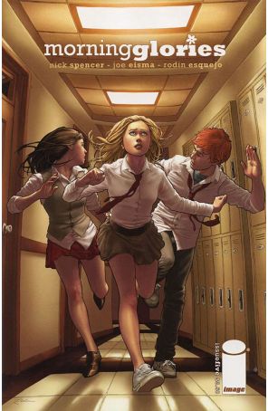 Morning Glories 5 published by Image with cover art by Rodin Esquejo