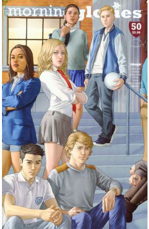 Morning Glories 50A published by Image with cover art by Rodin Esquejo