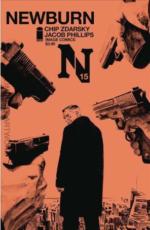 Newburn 15 published by Image with cover art by Jacob Phillips