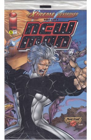 Newman 1 (with card) published by Image with cover art by Manny Clark, Danny Miki, and Aron Lusen
