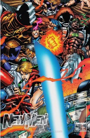 Newmen 16A published by Image with cover art by Joe Qusada