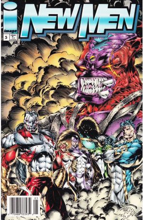 Newmen 5 (Newsstand) published by Image with cover art by Jeff Matsuda