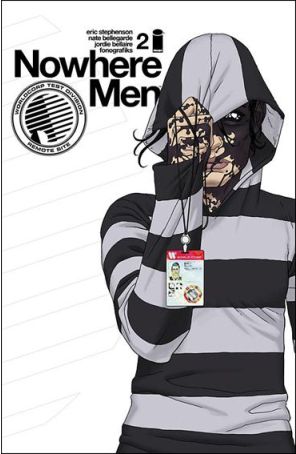 Nowhere Men 2 published by Image with cover art by Nate Bellegarde