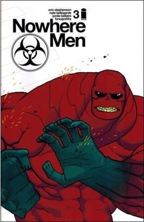 Nowhere Men 3 (3rd) published by Image with cover art by Nate Bellegarde