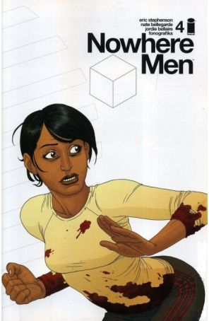 Nowhere Men 4 (2nd) published by Image with cover art by Nate Bellegarde