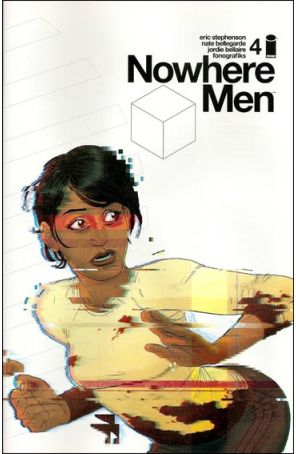 Nowhere Men 4 published by Image with cover art by Nate Bellegarde