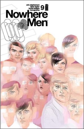 Nowhere Men 9 published by Image with cover art by Fonographiks
