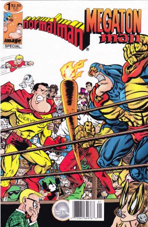 Normalman-Megaton Man Special 1 (Newsstand) published by Image with cover art by Donald Simpson