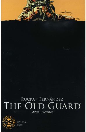 The Old Guard 5 published by Image with cover art by Leandro Fernandez