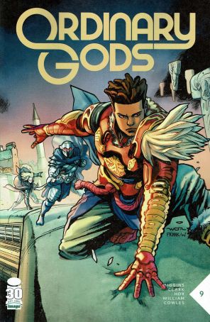 Ordinary Gods 9 published by Image with cover art by Frank William