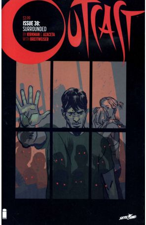 Outcast (Image) 38 published by Image with cover art by Paul Azaceta