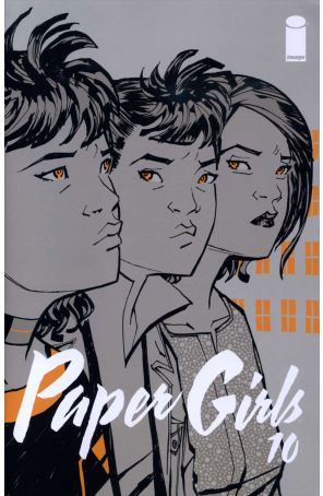 Paper Girls 10 published by Image with cover art by Cliff Chang