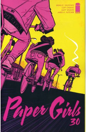 Paper Girls 30 published by Image with cover art by Cliff Chiang