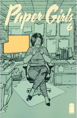 Paper Girls 6 published by Image with cover art by Cliff Chang