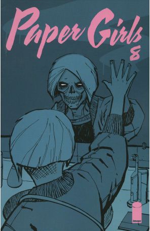 Paper Girls 8 published by Image with cover art by Cliff Chang