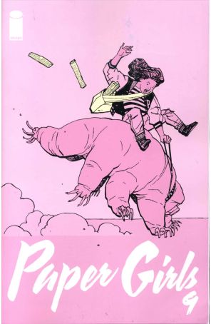Paper Girls 9 published by Image with cover art by Cliff Chang