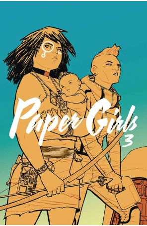Paper Girls TPB 3 published by Image with cover art by Cliff Chiang