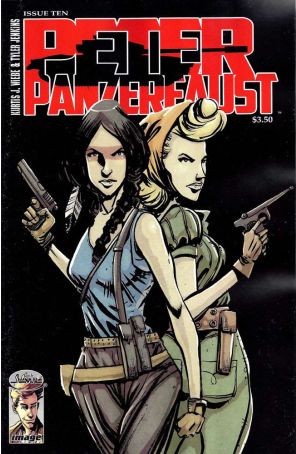 Peter Panzerfaust 10 published by Image with cover art by Tyler Jenkins