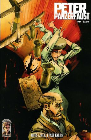 Peter Panzerfaust 14 published by Image with cover art by Tyler Jenkins