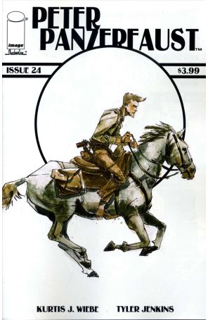 Peter Panzerfaust 24 published by Image with cover art by Tyler Jenkins