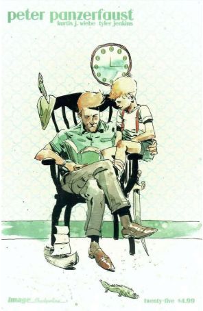 Peter Panzerfaust 25 published by Image with cover art by Tyler Jenkins