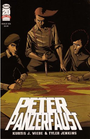 Peter Panzerfaust 6 published by Image with cover art by Tyler Jenkins