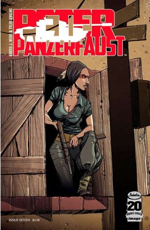 Peter Panzerfaust 7 published by Image with cover art by Tyler Jenkins