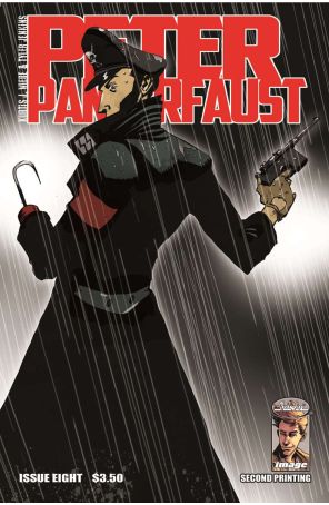 Peter Panzerfaust 8 (2nd) published by Image with cover art by Tyler Jenkins