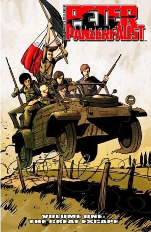 Peter Panzerfaust TPB 1 (2nd) published by Image with cover art by Tyler Jenkins