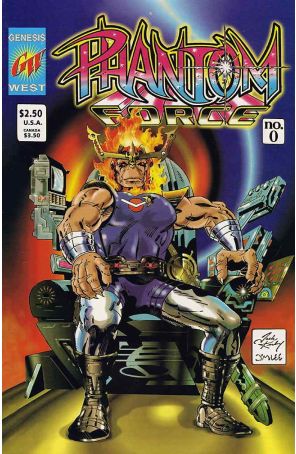 Phantom Force 0 published by Genesis West with cover art by Jack Kirby