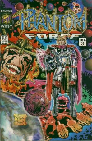 Phantom Force 3 published by Genesis West with cover art by Jack Kirby and Todd McFarlane