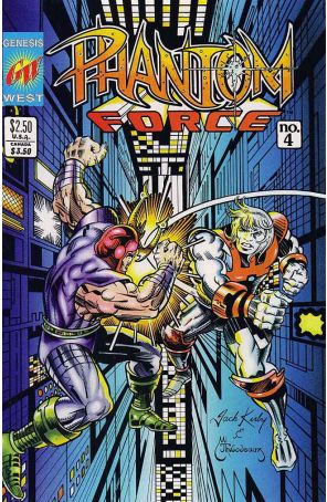 Phantom Force 4 published by Genesis West with cover art by Jack Kirby
