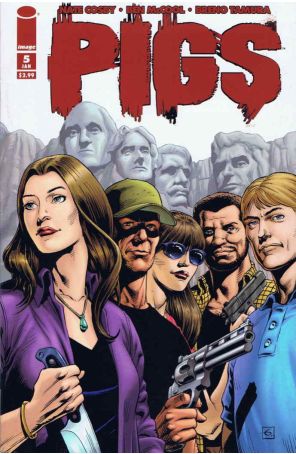 Pigs 5 published by Image with cover art by Dave Gibbons and Angus McKie