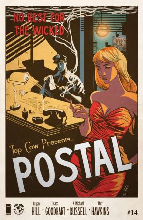 Postal 14B published by Image with cover art by Isaac Goodhart