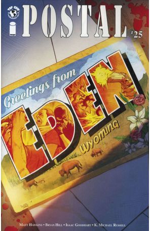 Postal 25 published by Image with cover art by Isaac Goodhart