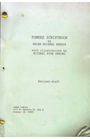 Powers Scriptbook TPB 1 published by Image with cover art by Michael Avon Oeming