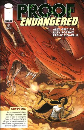 Proof Endangered 3 published by Image with cover art by Riley Rossmo