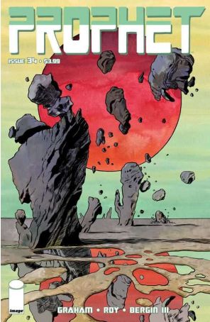 Prophet 34 published by Image with cover art by Malachi Ward