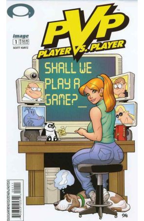 PvP (Vol. 2) 1 published by Image with cover art by Frank Cho